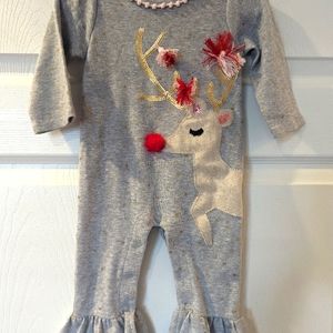 Mud pie Rudolph Romper